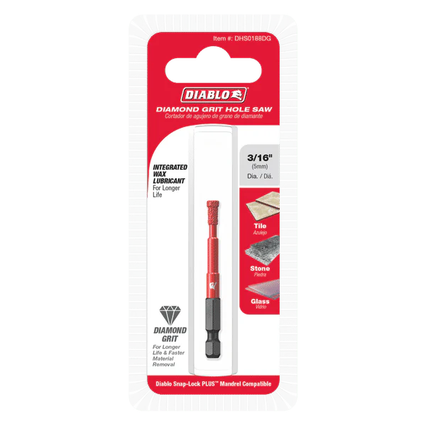 Diablo DHS0188DG 3/16" Diamond Grit Hole Saw - Image 2