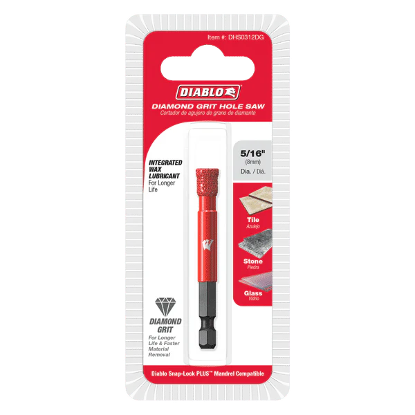 Diablo DHS0312DG 5/16" Diamond Grit Hole Saw - Image 2