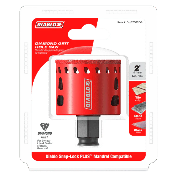 Diablo DHS2000DG 2" Diamond-Grit Hole Saw for Tile, Stone and Glass - Image 2