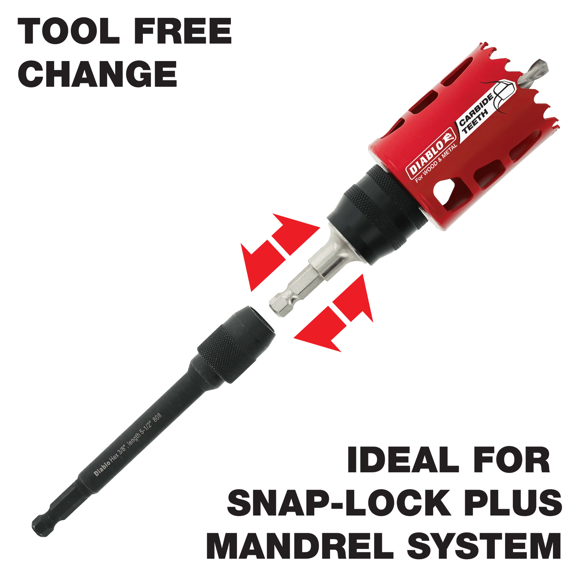 Diablo DHS375XT6 51/2" x 3/8" Universal Extension - Image 4