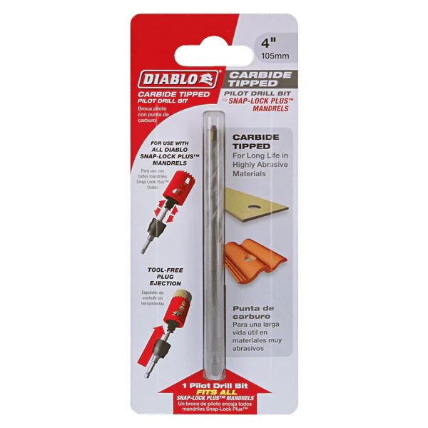 Diablo DHS4BITCT 4" Carbide Tipped Pilot Drill Bit - Image 2