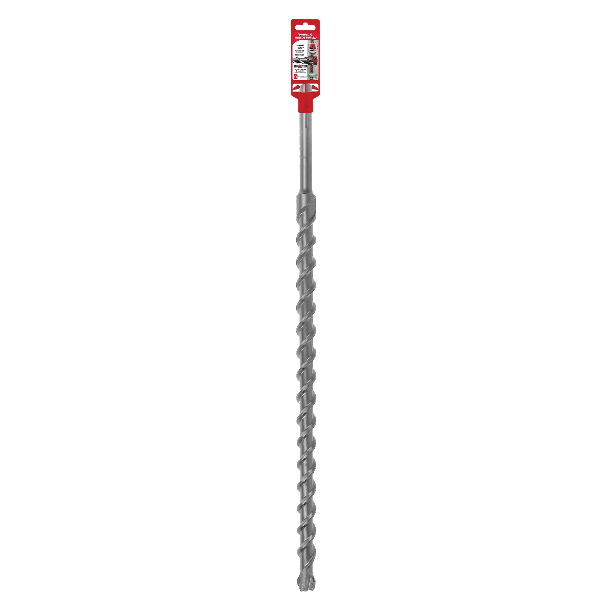 Diablo Tools 1-1/8"x24"x29" Rebar Demon SDS-Max 4-Cut Carbide-Tip Ham Bit - Image 3