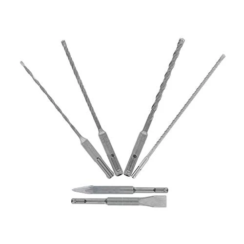Diablo DMAPL9930-S6 6pc SDS-Plus Rebar Demon 4-Cutter Full Carbide Head Hammer Drill Bit & Chisel Set (6-Piece)