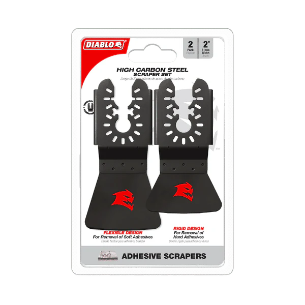 Diablo DOUSCRP2 Universal Fit High Carbon Steel Oscillating Scraper Set for Adhesive Removal - Image 2
