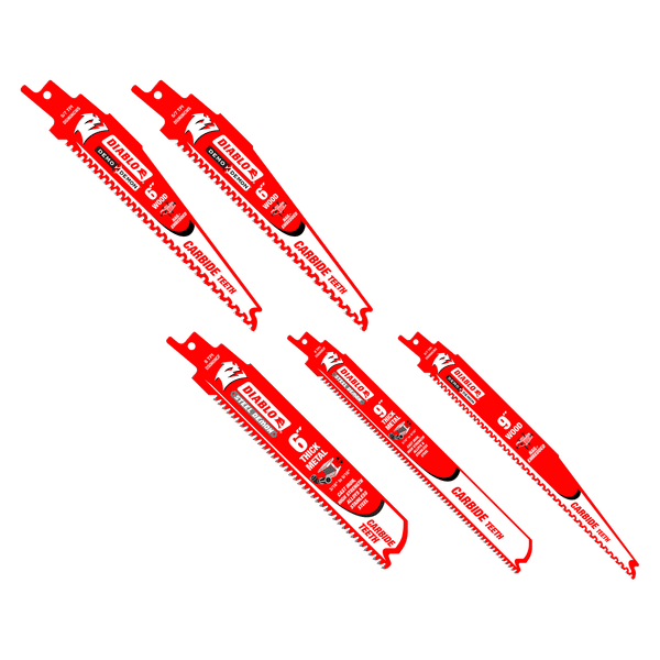 Diablo DS005SC Steel Demon/Demo Demon Reciprocating Saw Blade Set (Pack of 5)