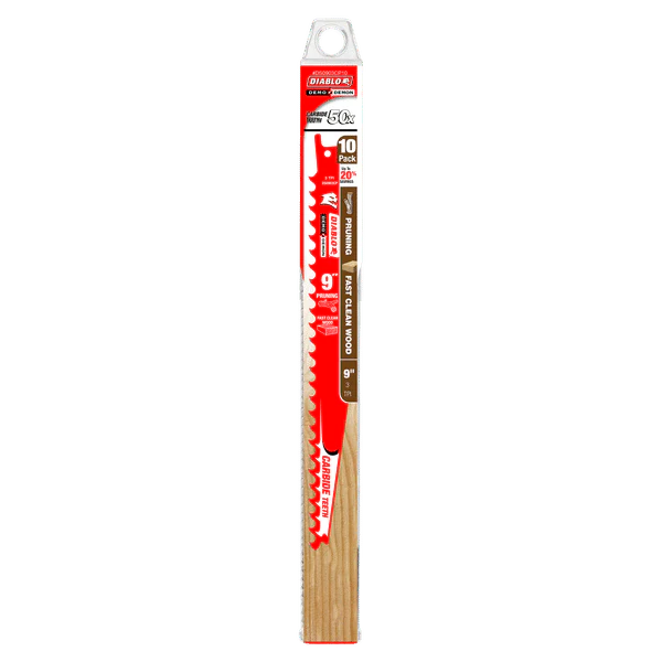 Diablo DS0903CP10 9" Carbide-Tip Pruning and Clean Wood Blade, 3 TPI (Pack of 10) - Image 2