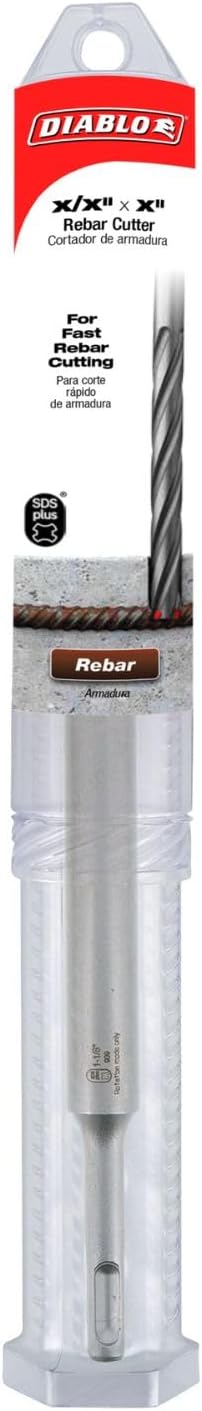 Diablo SDS-Plus Rebar Cutter for Cutting Rebar and Steel in Concrete - 1-1/8" Diameter, 12" Length, 5" Working Length - DMAPLRC1080 - Image 3