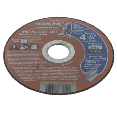 Diablo Tools 4-1/2" Metal Cut Off Disc w/Thin Kerf, Pack of 25 - Image 3