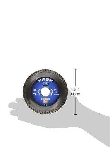 Diamond Products Core Cut 4-1/2-Inch by 0.080 by 7/8-Inch Star Blue Turbo Blade - Image 2