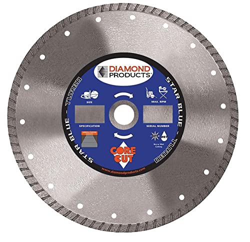 Diamond Products Core Cut 7-Inch x 0.095 x 7/8-Inch Star Blue Turbo Blade - Image 2