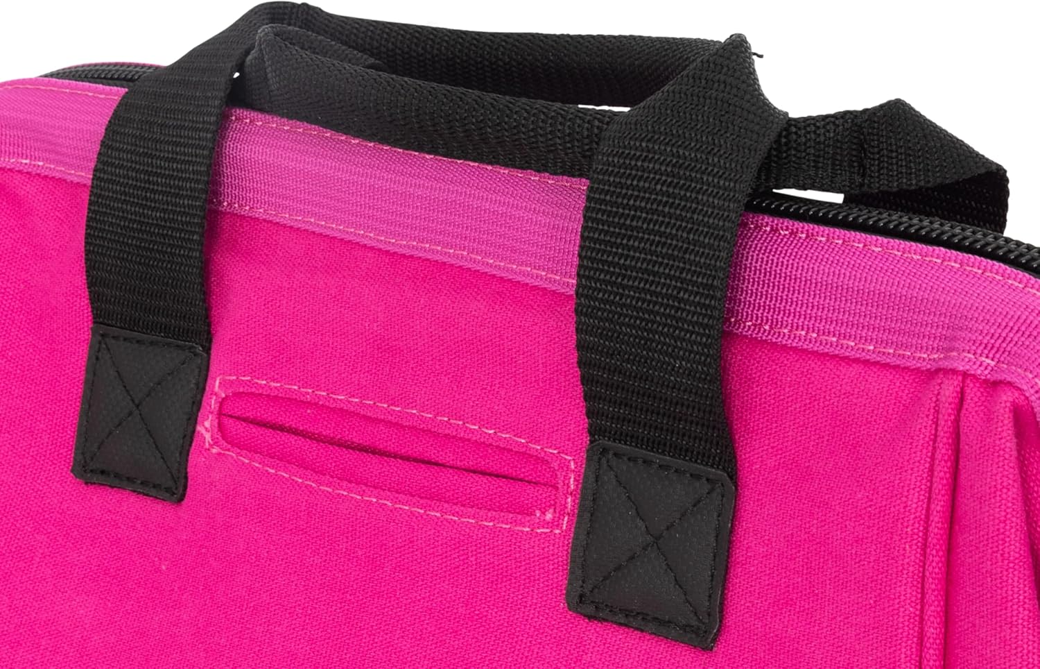 Dickies 57148 12-Inch Durable Canvas Work Bag for Painters, Carpenters, and Builders, Heavy-Duty Zipper, Reinforced Handles, Pink - Image 3