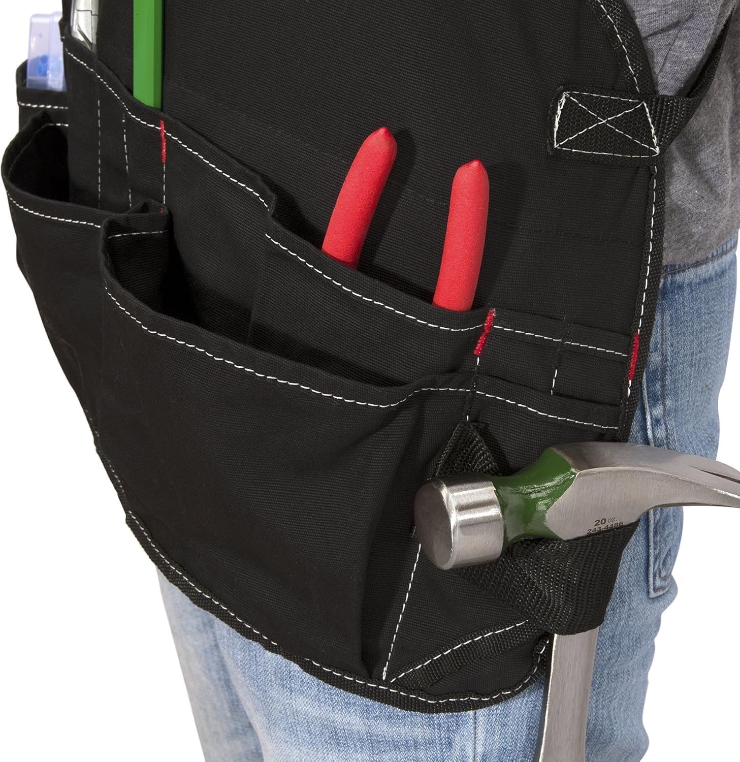 Dickies 57081 16-Pocket Workshop Bib Apron, Durable Canvas Construction, Reinforced Edges, Adjustable Belt - Image 2