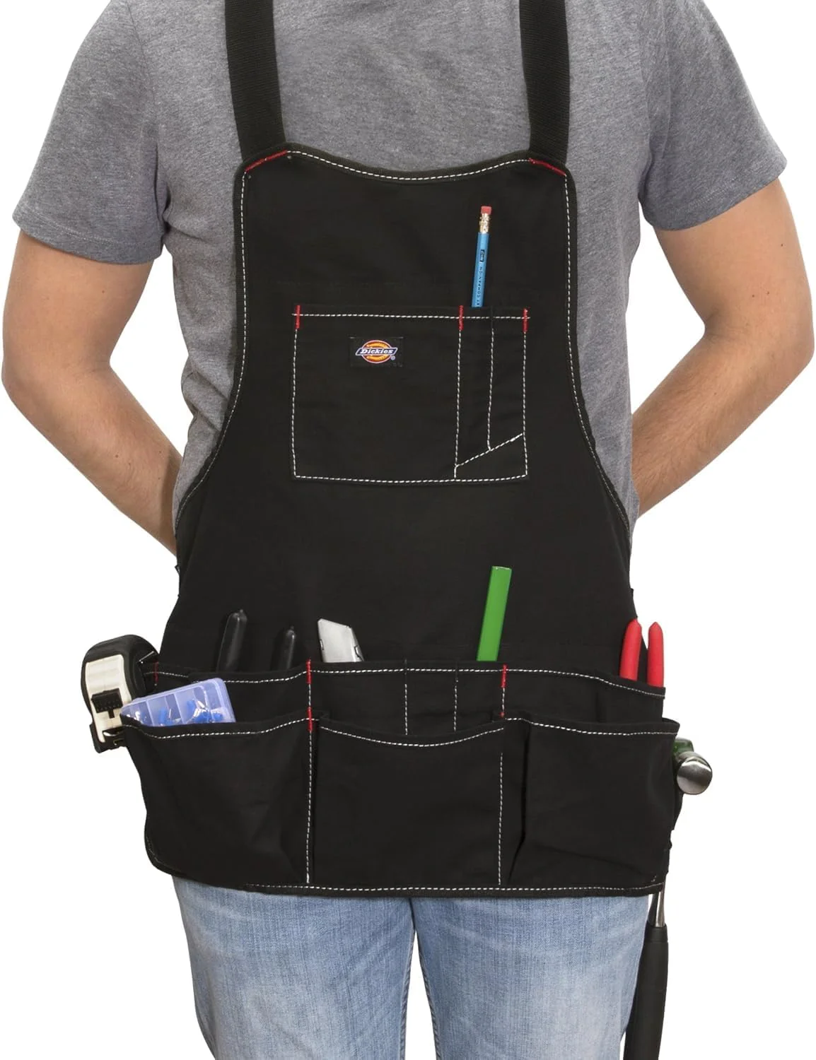 Dickies 57081 16-Pocket Workshop Bib Apron, Durable Canvas Construction, Reinforced Edges, Adjustable Belt - Image 5