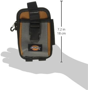 Dickies 57100 2-Compartment Large Phone Pouch, Universal-fit Steel Clip for Tool Belt, Security Strap Over Phone, Carabiner for Quick-Clip Key Storage - Image 8