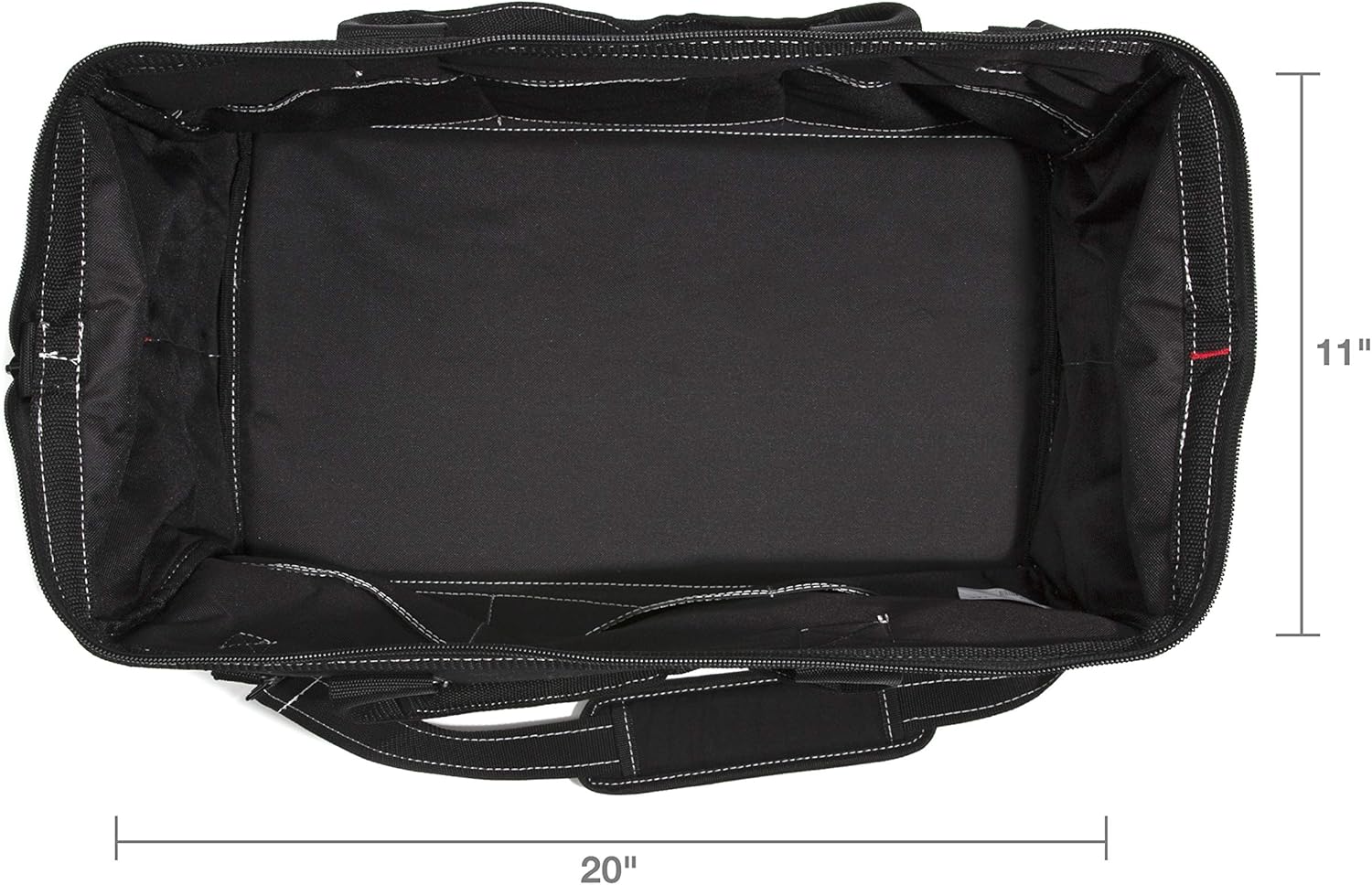 Dickies 57087 20-Inch Durable Canvas Work Bag for Painters, Carpenters, and Builders, Heavy-Duty Zipper, Reinforced Handles, Exterior Pockets, Shoulder Strap - Image 5