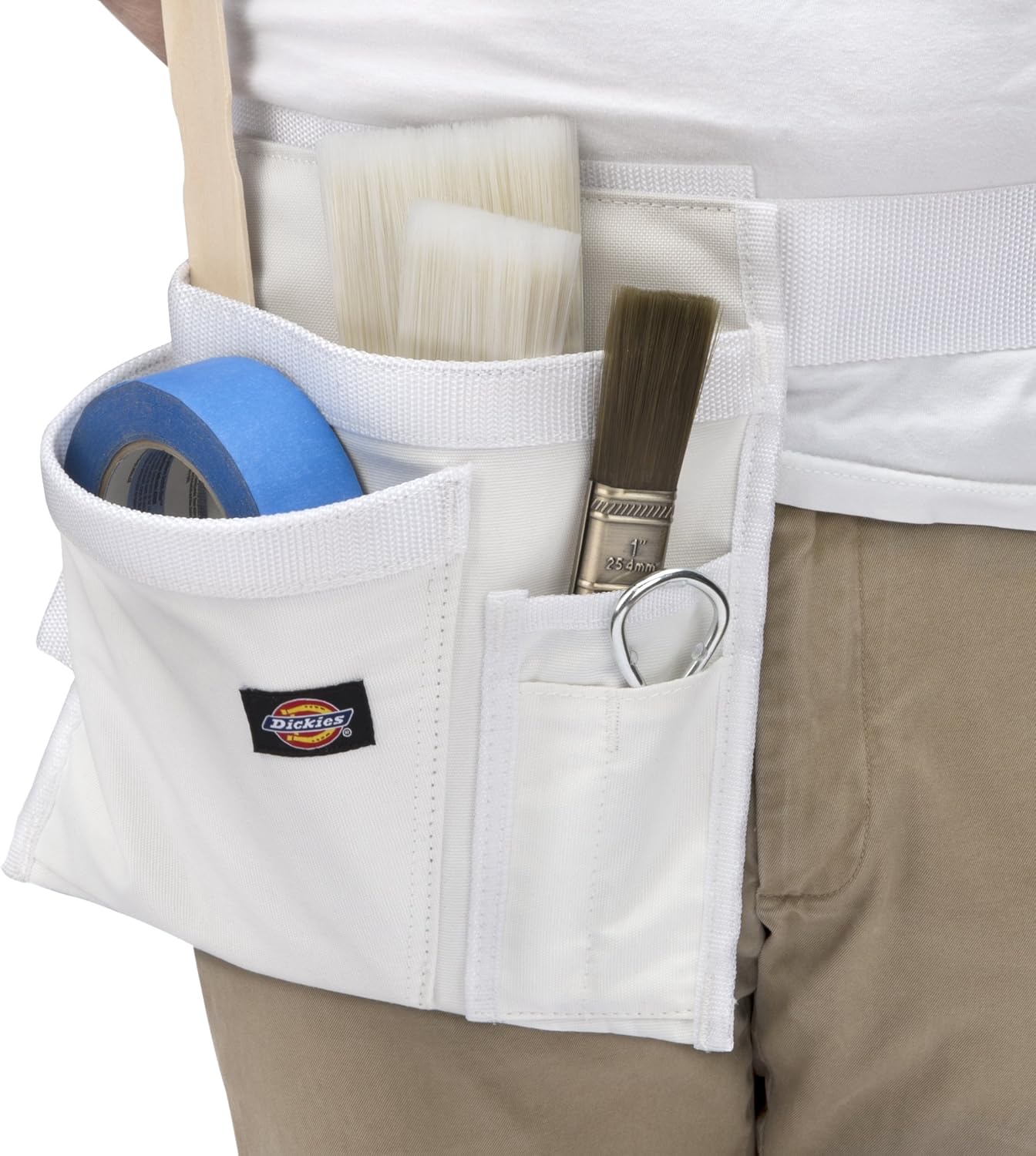 Dickies 57049 5-Pocket Single Side Tool Belt Pouch/Work Apron for Painters, Carpenters, and Builders, Durable Canvas Construction, Adjustable Belt - Image 4