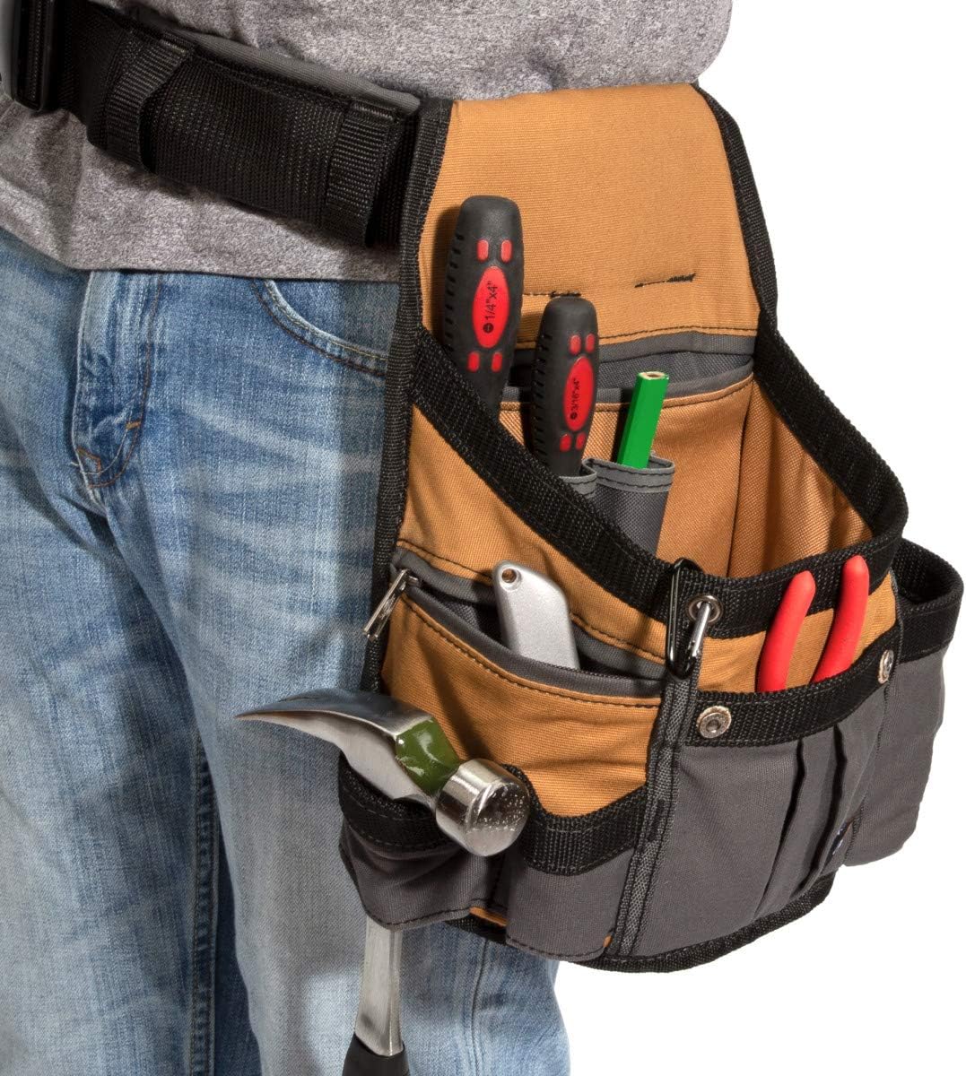 Dickies 57000 8-Pocket Padded Tool Belt/Utility Pouch, Adjustable 3-Inch Belt, Durable Canvas Construction - Image 5