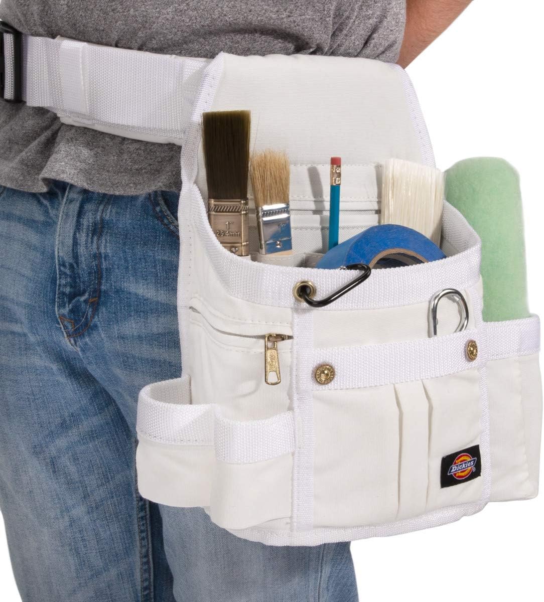 Dickies 57053 8-Pocket Padded Tool Belt/Utility Pouch for Painters, Carpenters, and Builders, Adjustable 3-Inch Belt, Durable Canvas Construction - Image 4