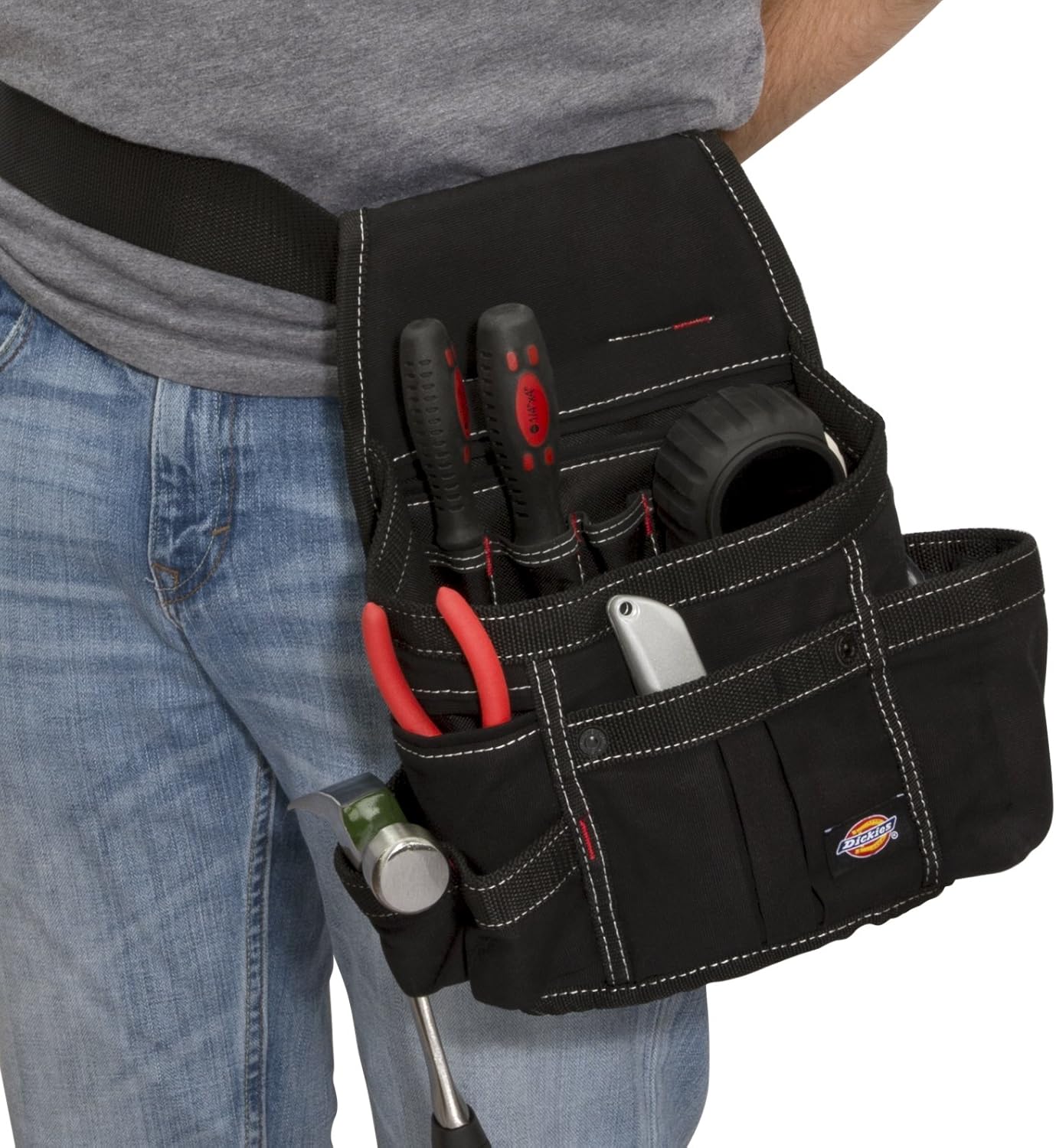 Dickies 57054 8-Pocket Tool Belt/Utility Pouch, Adjustable 2-Inch Belt, Durable Canvas Construction, Puncture-Resistant Liner - Image 5