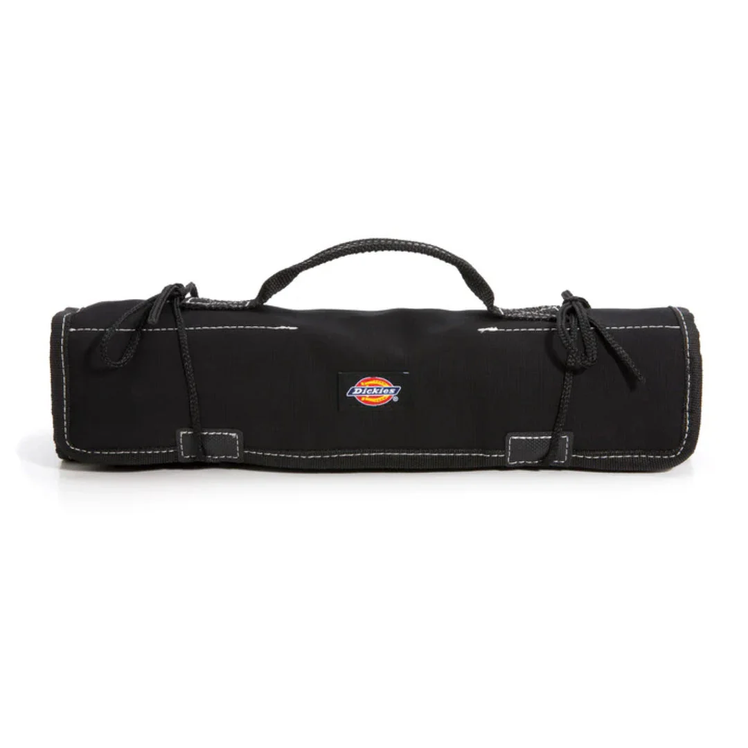Dickies 57060 Large Wrench/Screwdriver Organizer Roll for Mechanics, 23 Tool Pockets, Durable Canvas Construction, 26 in. x 14.25 in. Unrolled, Black - Image 2