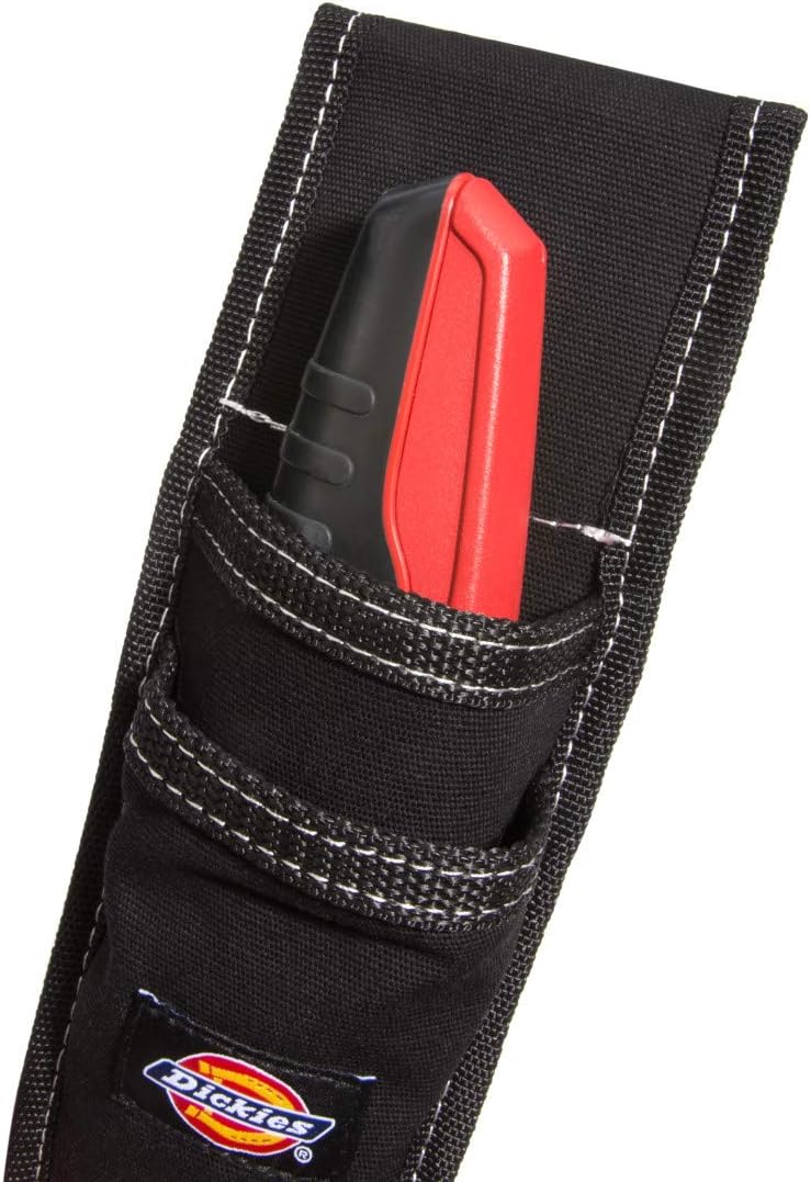 Dickies 57064 Utility Knife Sheath for Belt, Durable Canvas with PVC Cut-Resistant Sheath Lining, 2-inch Belt Loop, Black - Image 2