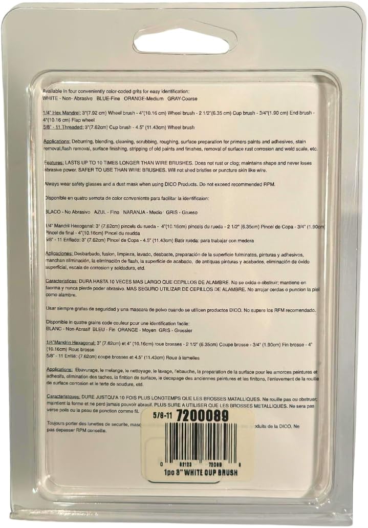 Dico 7200089 Non Abrasive Cup Brush For Angle Grinders - Image 3
