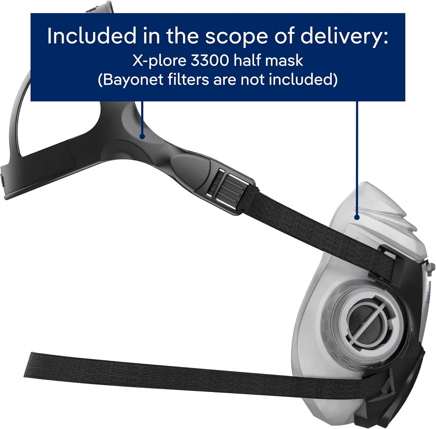 Dräger X-plore 3300 Half-Face Respirator Mask, NIOSH Approved - Image 6