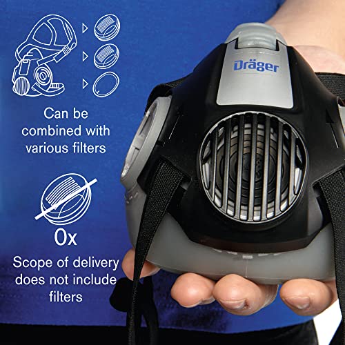 Dräger X-plore 3300 Half-Face Respirator Mask, Size S, NIOSH Approved - Image 8