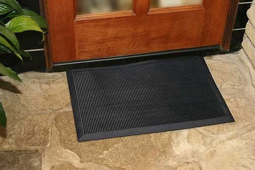 Durable Corporation-396S2432 Heavy Duty Rubber Fingertip Outdoor Entrance Mat, 24" x 32", Black - Image 5