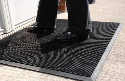 Durable Corporation-396S2432 Heavy Duty Rubber Fingertip Outdoor Entrance Mat, 24" x 32", Black - Image 6