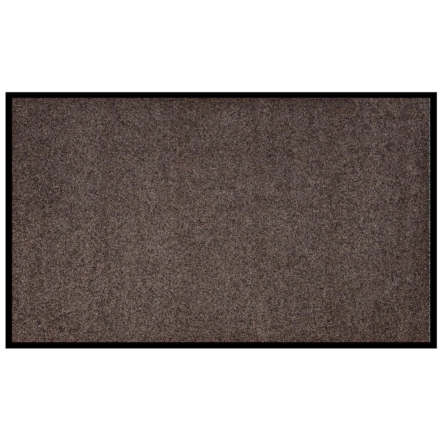654S23BN Wipe-N-Walk Vinyl Backed Indoor Carpet Entrance Mat, 2' x 3', Brown Brown 2' x 3' 2' x 3' - Image 3