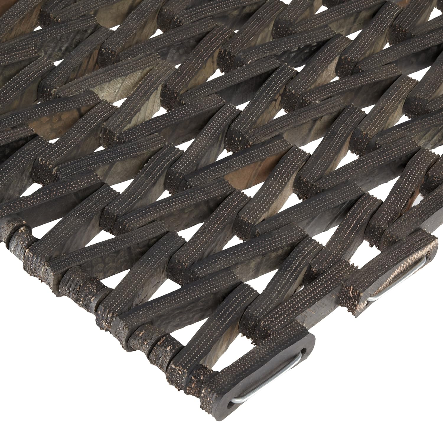 Durable Durite Recycled Tire-Link Outdoor Entrance Mat, Herringbone Weave, 14" x 22", Black - Image 3