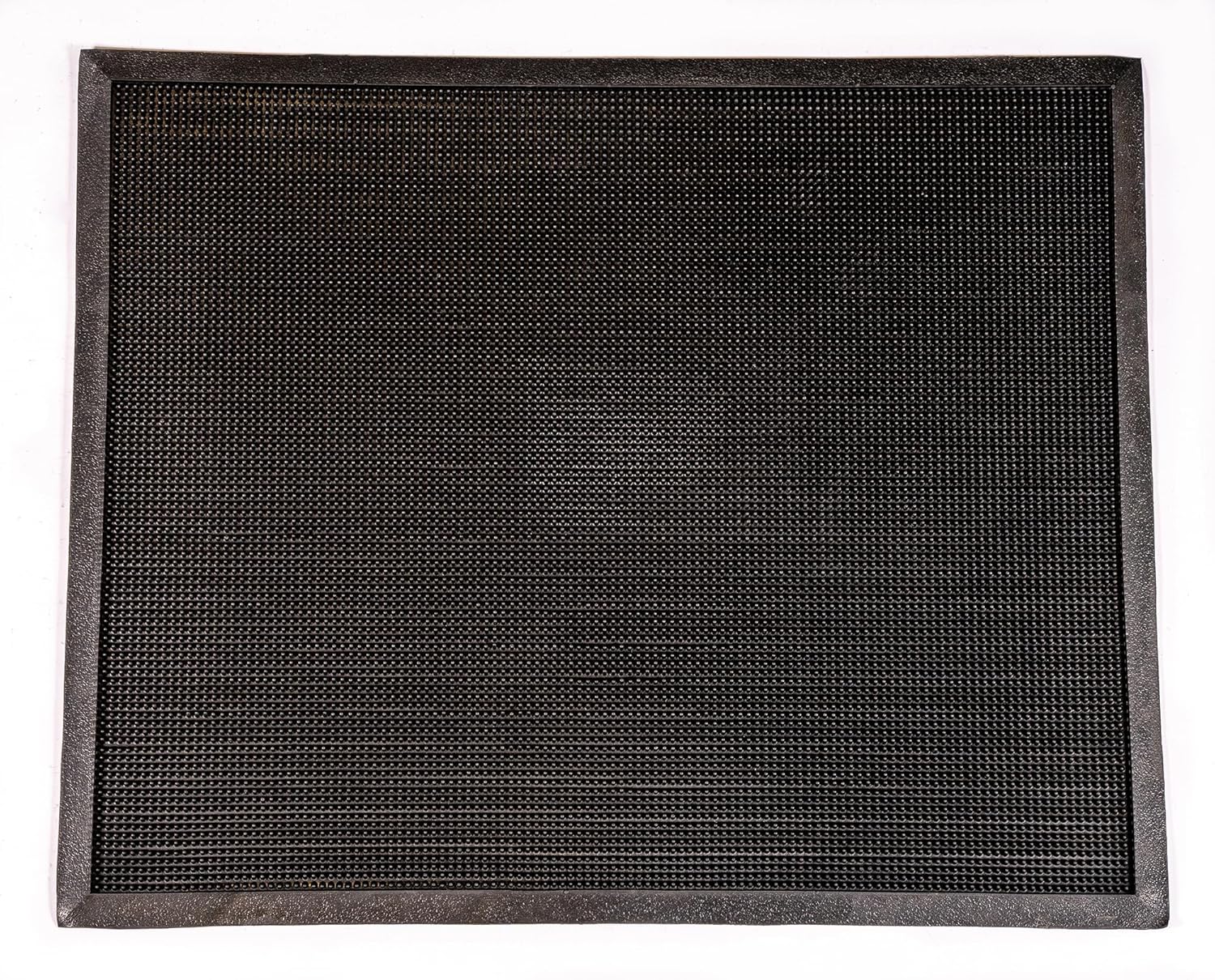 Durable Heavy Duty Rubber Fingertip Outdoor Entrance Mat, 32" x 39", Black - Image 4