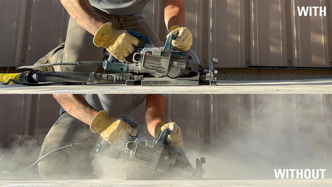 Dustless Technologies (D4000) DustBuddie Universal Dust Shroud for 7-1/4 Inch Worm Drive, Circular Saw Dust Collector - Image 3