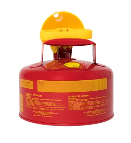 Eagle 1 Gallon Type I Red Safety Gas Can for Gasoline with Flame Arrester, Self-Closing Lid, and F-15 Funnel, Made in the USA, Galvanized Steel Flammable Storage Can, UI10FS - Image 3