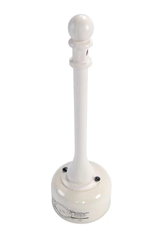 Eagle 1202BEI Galvanized Steel Poly Tube Cigarette Butt Receptacle, 2 gallon Capacity, 35" Height, 11" Diameter, Beige - Image 5