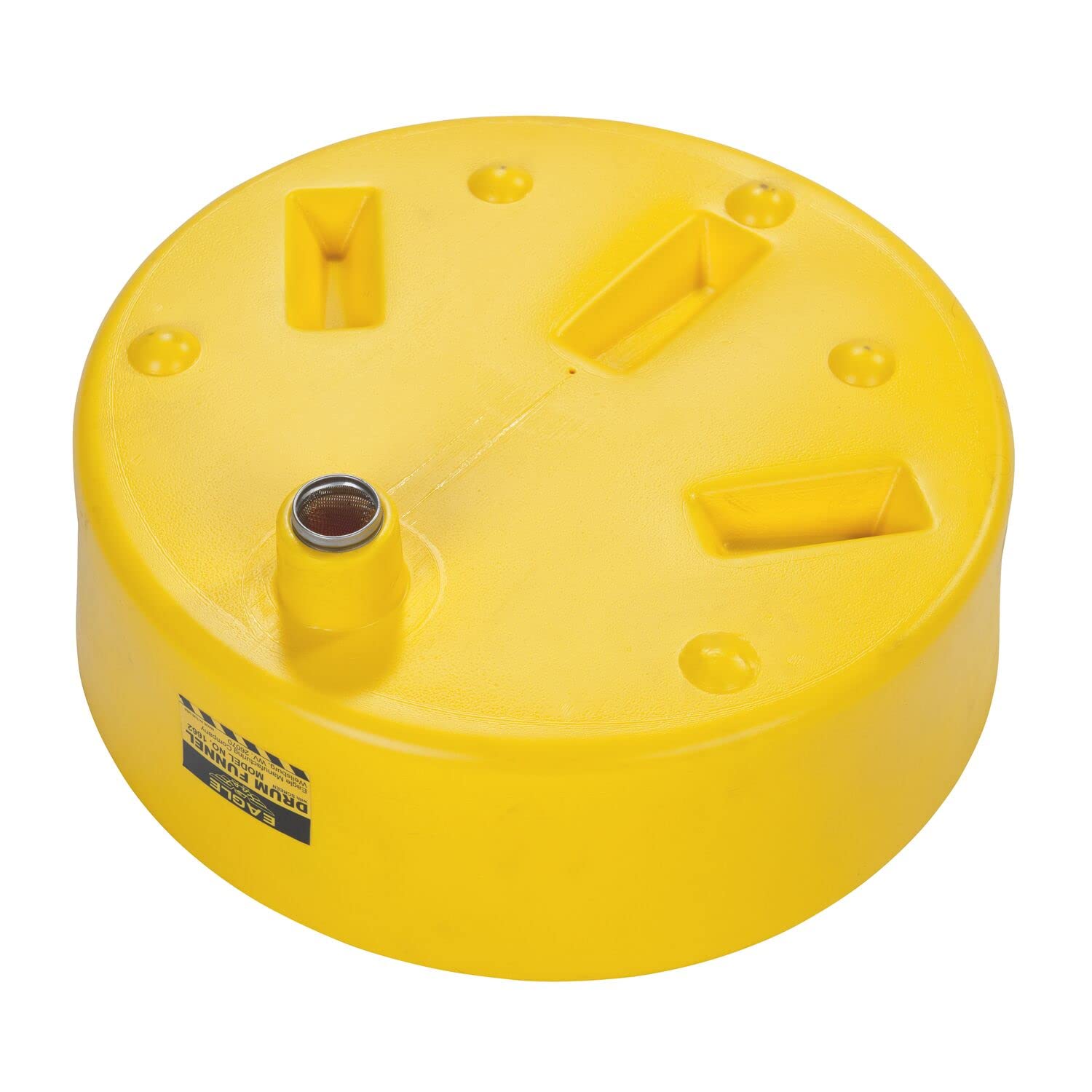 Eagle 1662 Drum Funnel with Brass Screen, 18" Diameter x 7" Height, Yellow - Image 5