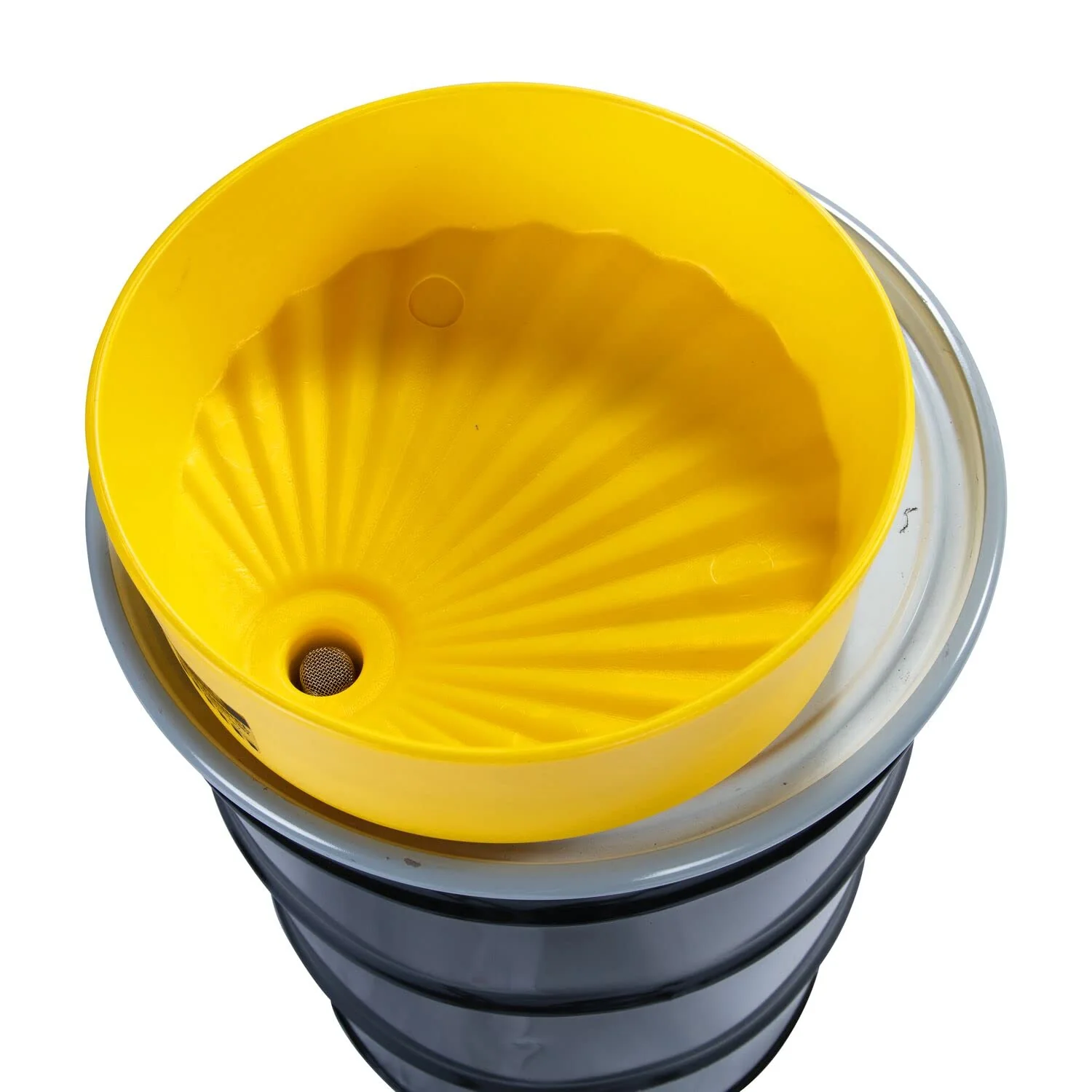 Eagle 1662 Drum Funnel with Brass Screen, 18" Diameter x 7" Height, Yellow - Image 7