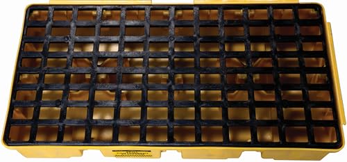 Eagle 2 Drum Spill Platform with Forklift Pockets, 26.25"x51"x6.5", 30 Gallon Sump, 5,000 lbs. Load Capacity Containment Tray, Made in USA, Yellow, 1632 - Image 2