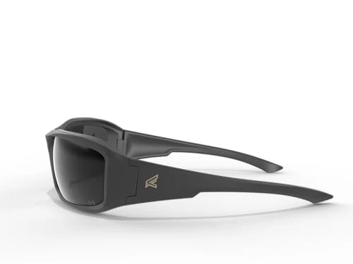 EDGE Brazeau Safety Glasses, Polarized Lenses, Non-Slip, Impact/Scratch Resistant, 99.9% UV Protect, ANSI Z87 Rated (Black Frame, Smoke Vapor Shield) - Image 3
