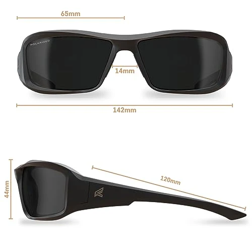 EDGE Brazeau Safety Glasses, Z87 Polarized Safety Sunglasses, Impact/Scratch Resistant, 99.9% UV Protect, ANSI Z87 Rated - Image 5