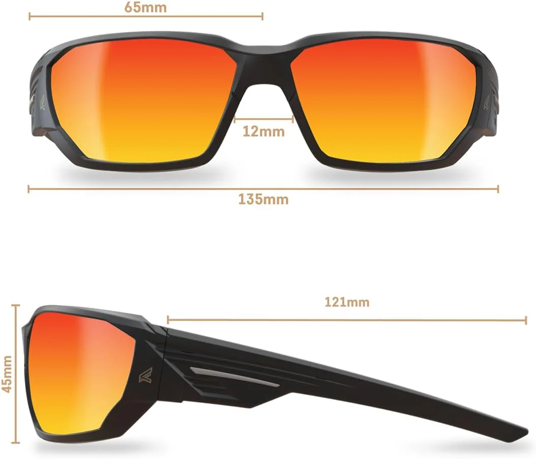 EDGE Dawson Wrap-Around Safety Glasses for Men Premium ANSI Z87.1 Safety Glasses High Impact Rated Non Slip Sunglasses, Protective Eyewear - Image 7