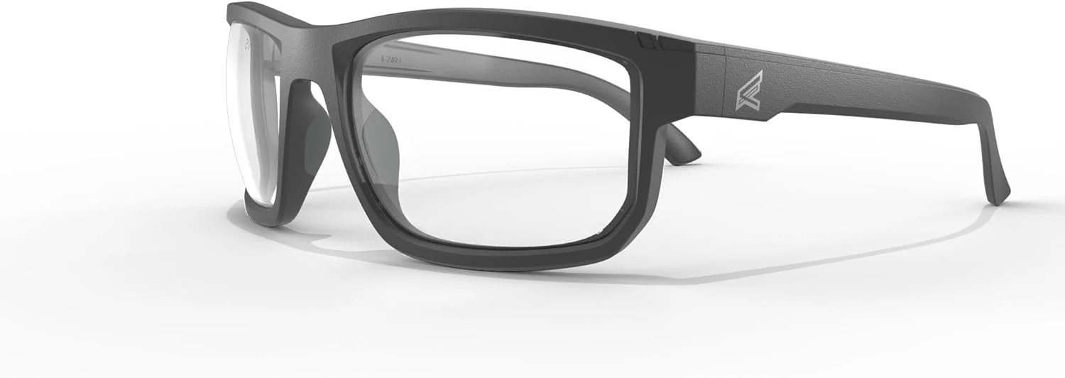 EDGE Defiance Z87 Wayfarer Safety Sunglasses (Matte Black, Clear Vapor Shield Lens), Anti-fog Z87 Clear Safety Glasses, Shatter Resistant, ANSI Compliant Men's Sunglasses - Image 2