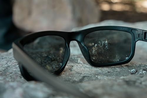 EDGE Defiance Z87 Wayfarer Safety Sunglasses (Matte Black, Polarized Aqua Precision Blue Mirror), Polarized Safety Glasses, Shatter Resistant, ANSI Compliant Men's Sunglasses… - Image 7