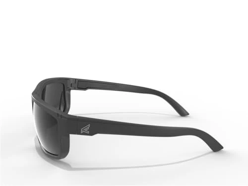 EDGE Defiance Z87 Wayfarer Safety Sunglasses (Matte Black, Polarized Smoke Vapor Shield), Polarized Vapor Shield Anti-Fog Z87 Tinted Safety Glasses, Shatter Resistant, ANSI Compliant Men's Sunglasses - Image 3