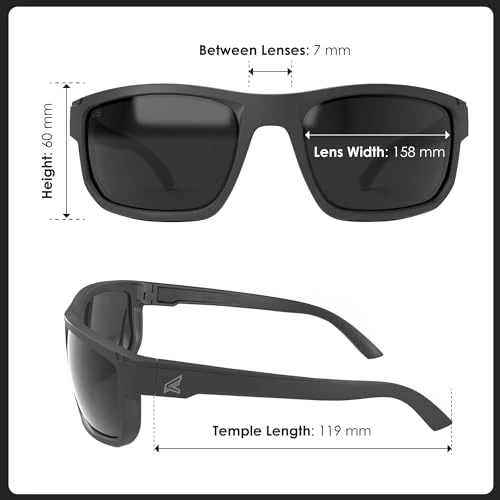 EDGE Defiance Z87 Wayfarer Safety Sunglasses (Matte Black, Smoke Vapor Shield), Anti-fog Z87 Tinted Safety Glasses, Shatter Resistant, ANSI Compliant Men's Sunglasses… - Image 5