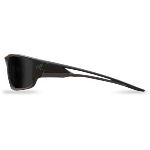 EDGE Kazbek Wrap-Around Anti-Fog/Vapor Shield Safety Glasses, Anti-Scratch, Non-Slip, UV 400, Military Grade, ANSI/ISEA & MCEPS Compliant, 5.04" Wide, Black Frame/Smoke Lens - Image 3