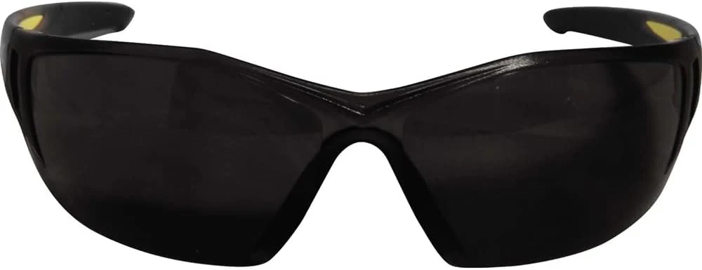 Edge SD116-G2 Delano G2 Wrap-Around Safety Glasses, Anti-Scratch, Non-Slip, UV 400, Military Grade, ANSI/ISEA & MCEPS Compliant, 5.04" Wide, Black Frame / Smoke Lens - Image 3