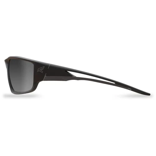 EDGE TSK21-G15-7 Kazbek Polarized Wrap-Around Safety Glasses, Anti-Scratch, Non-Slip, UV 400, Military Grade, ANSI/ISEA & MCEPS Compliant, 5.04" Wide (Black Frame/G-15 Silver Mirror Lens) - Image 3
