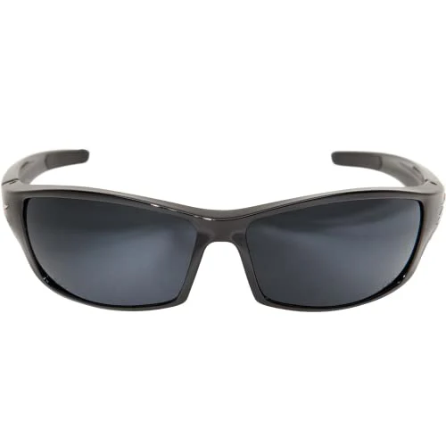 Edge TSR21-G15-7 Reclus Polarized Wrap-Around Safety Glasses, Anti-Scratch, Non-Slip, UV 400, Military Grade, ANSI/ISEA & MCEPS Compliant, 5.04" Wide, Black Frame/G-15 Silver Mirror Lens - Image 2